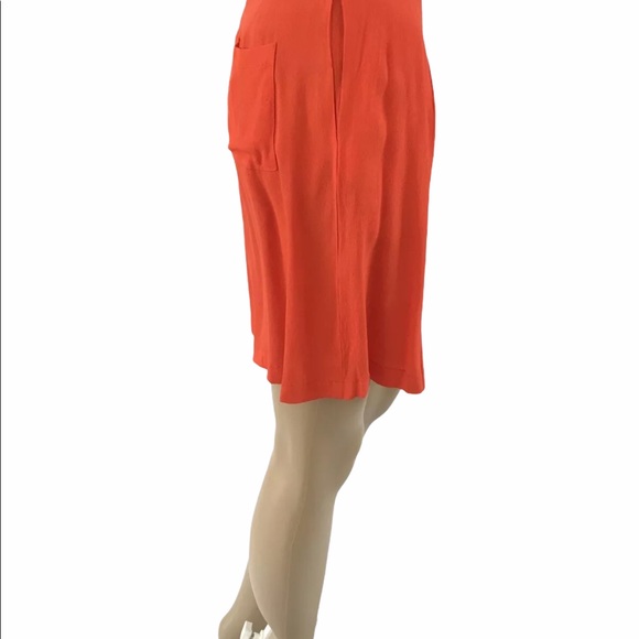 Sunday in Brooklyn dressy Shorts 6 pleated orange Anthropologie - Picture 6 of 11